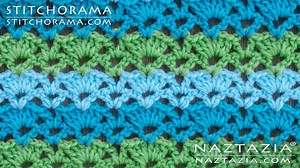 Crochet Shell 004 - Stitchorama by Naztazia tutorial. Written pattern: http://naztazia.com/rd/scs004/ | Naztazia