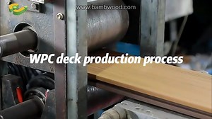 The production process of WPC decking. This is one of the steps...