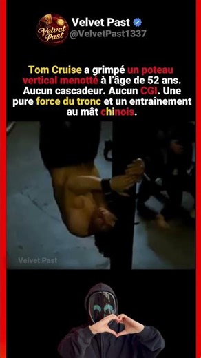 Quand Tom Cruise a grimpé un poteau menotté à 52 ans 🎬💪