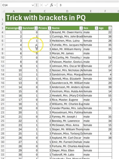 A simple PQ Excel Trick #excel #exceltiktok #exceltips #Exceltricks