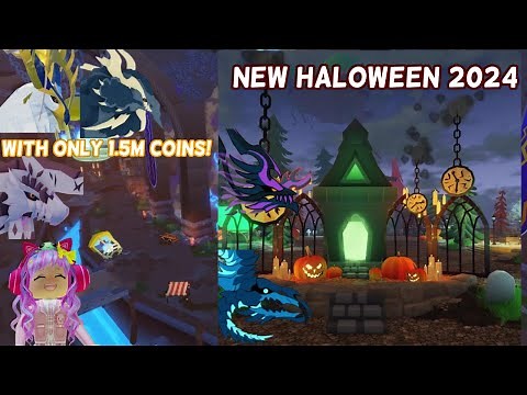 Buying dragons for only 1.5m in Dragon Adventures (roblox). New Halloween update 2024