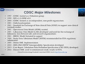 Clinical Data Interchange Standards (CDISC), Part 1 of 4