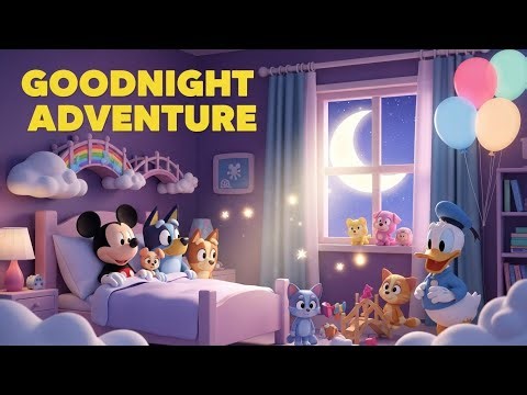 “Goodnight Adventure 🌙 | Bedtime Poem for Kids with Mickey & Friends”