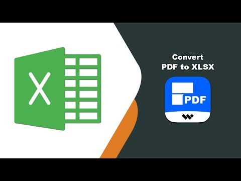 How to Convert Scanned PDF to Excel XLSX Automatically in Wondershare PDF Editor