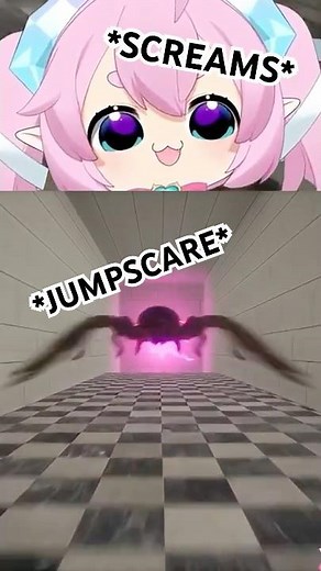 Chibi gets JUMPSCARED 😭😭😭 #shorts #chibidoki #vtuber