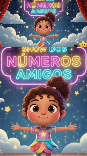 Aprenda a contar com números amigos #musicainfantil