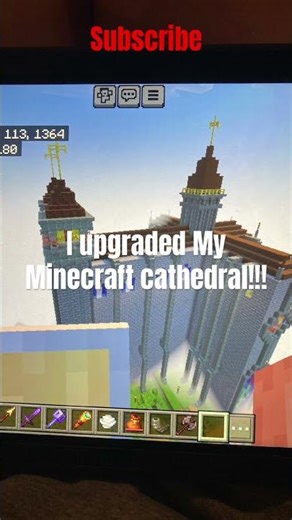 I upgraded my Minecraft cathedral!!!
