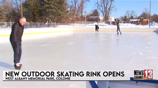 New outdoor ice rink at West Albany Memorial Park in Colonie