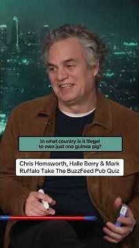 Chris Hemsworth, Halle Berry & Mark Ruffalo Take The BuzzFeed Pub Quiz