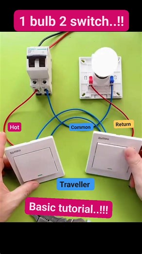 127K views · 1.4K reactions | 1 bulb control by 2 switch..!!! #veterans #electrician #tutorial #videos | Arnold A Carreon | Facebook