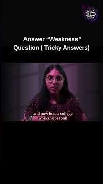 How to Answer "What Are Your Weaknesses?" in Interviews (Without Red Flags) #career #placement