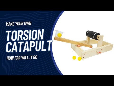 🛠️ Build a Cool Torsion Catapult || Hardware Science