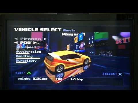 Midnight Club: Street Racing (PS2) - All Cars