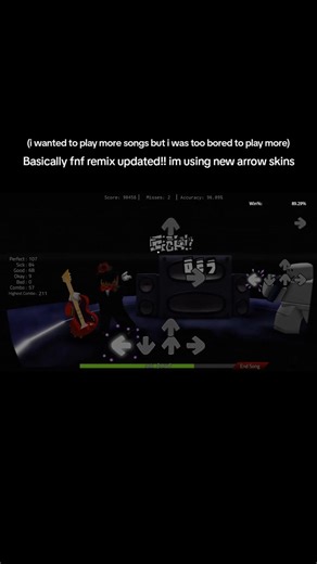 Basically FNF remix gameplay #roblox #rofnf #funkdelacatalogue