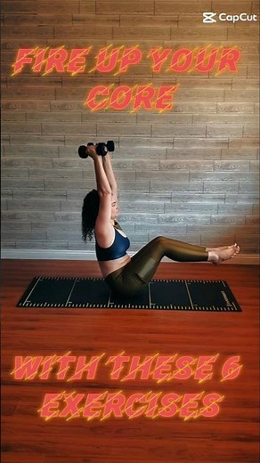 Core workout with dumbbells! #shortsfitness #dumbbellworkout #corestrength #coreexercises