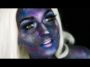 GALAXY MAKEUP TUTORIAL "Miss Universe" Halloween Look / Body Painting
