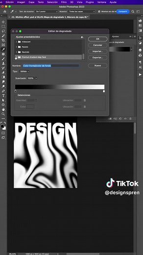 Tutorial de cómo hacer un efecto liquid text en Photoshop #adobephotoshop #tutorialphotoshop #photoshopskills #diseñografico #diseñadoresgraficos