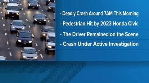 Fatal auto-pedestrian crash on I-64 in Chesapeake