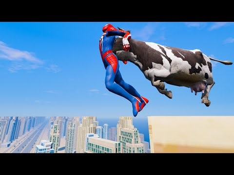 GTA 5: Falling off Highest Buildings - GTA 5 Funny Moments & Fails, Gameplay
