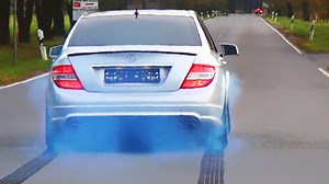 Mercedes C63 AMG W204 – 6.2L V8 Sound, Acceleration & Burnout Madness