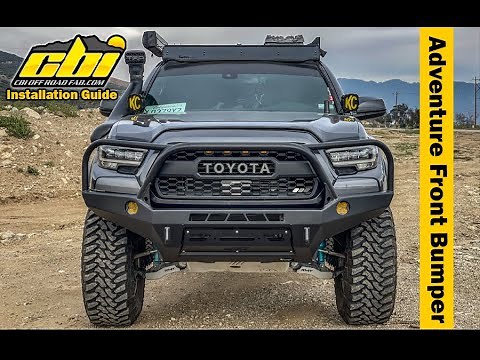 CBI HIGH CLEARANCE ADVENTURE FRONT BUMPER | How To Install On A 2016-2022 Toyota Tacoma In Depth!