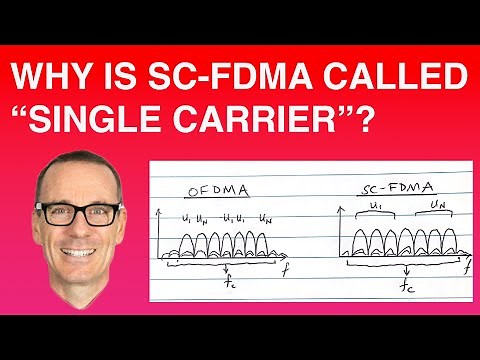 Why is SC-FDMA called "Single Carrier"?