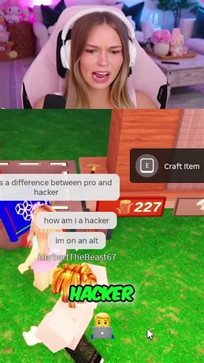 Pro vs Hacker: Streamer's Wild Game Adventure #shorts