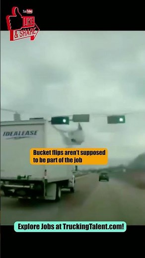 Shocking Accident Box Truck Collides with Lineman’s Bucket! 🚛⚡