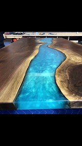How-To | Epoxy River Table! - The materials we use: EPOXY: EcoPoxy FlowCast PIGMENTS: EcoPoxy or Black Diamond Metallic Pigments (This pour was Bora Bora Blue) FORM MATERIAL: HDPE (High Density Polyethylene). You can also use plywood with out Form Building Tape and seal the form with Akfix Silicone. WOOD FIINISH: Rubio Monocoat USA Pure 2C Oil. - We start by building a leak proof form using the HDPE or plywood with Form Building Tape. Then we seal it all using the Akfix Silicone to make sure it 
