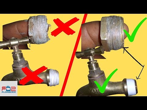 Comment réaliser un joint filasse/ téflon de pro ?