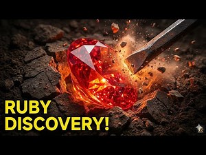Earth’s Hidden Treasure: Rare Ruby Extraction Caught on Camera!