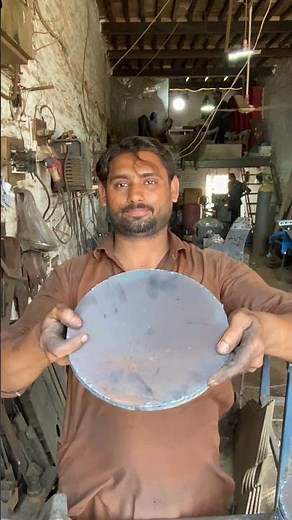 From Flat Metal Disc to Perfect Tawa Using a Hydraulic Press Machine | Amazing Metal Forming #tawa