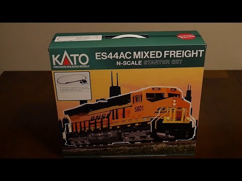 Kato N Scale ES44AC Mixed Freight Starter Set Unboxing