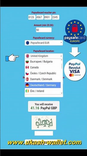 Paysafecard to PayPal, Revolut, Visa & Mastercard – Easy Transfer Tutorial (2026) #paypal