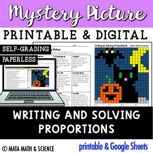 Write and Solve Proportions: Math Mystery Picture