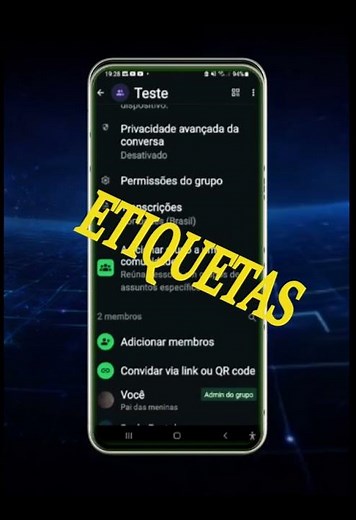 WhatsApp libera etiquetas nos grupos 😱