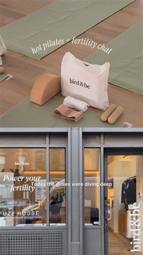 Sienna ♡ NYC | slow living & wellness creator on Instagram: "celebrating @birdbeco launch of Triple Power Collagen + Probiotic at @fuzehouse ✨🐝💕🐥 Post workout we tuned into a short fertility panel + Q&A with @ariellebayermd , a Double Board-Certified OB/GYN & Reproductive Endocrinologyn + Infertility Specialist and, Bird&Be founder Sam (of course I took notes for you)! Here are some of my takeaways ⬇️ ♡ Fertility and hormone health matter for women AND men. ♡ Sleep hygiene, stress, gut health