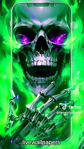 Fondos de Pantalla en Movimiento con Calaveras - Fondos Animados 4K