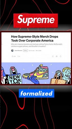 The Supreme Drop Model Explained #startup #businessgrowth #supreme #businessnews #streetwear