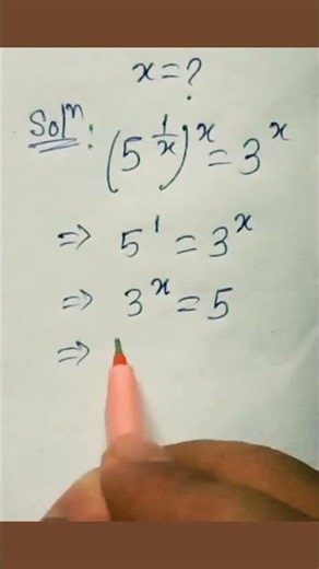 A nice exponential equation | Solve for x #maths #shorts #algebra