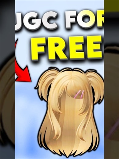 [FREE] 😱 Cute Blonde hair UGC item in Roblox! #roblox #robloxugc #robloxfreeitems