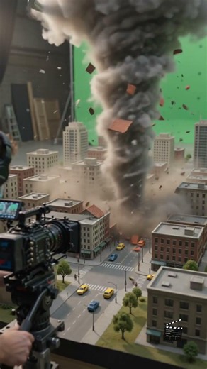 Distruction of cities behind the Hollywood Movies #movies #behindthescenes#action #shorts #ytshorts