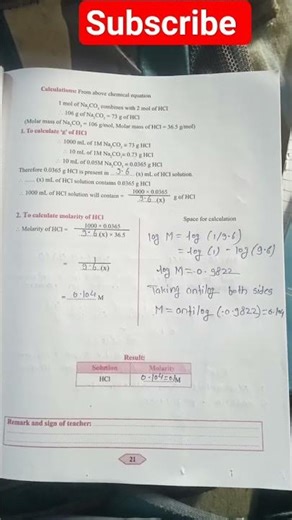 11 class chemistry practical experiment no. 4