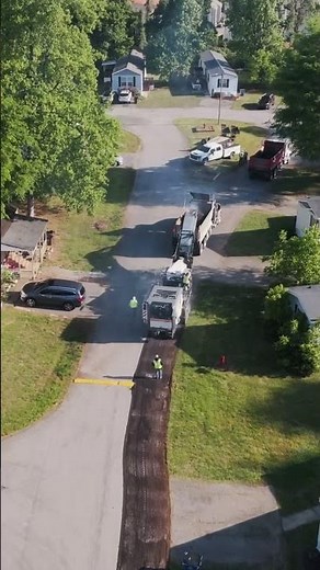 The Satisfying Process of Paving a Road #asphalt #construction #machinery