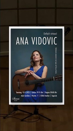 Get Tickets for Ana Vidović Live in Aachen/ Germany | 15.11.2025 at 8PM!