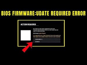 Fix your pc does not meet security requirements for call of duty bios firmware update required
