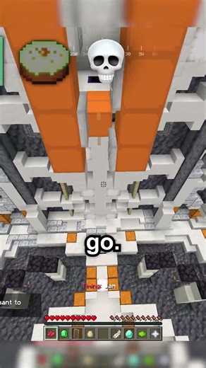 Minecraft Parkour BUT It Gets IMPOSSIBLE 👿 #minecraft #shorts