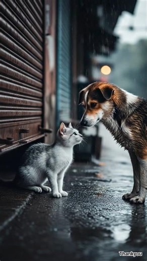 Everyone Ignored the Dog… But the Cat Didn’t 💔😭 #ai #dog #cat #loyaldog #catanddog #shortstory