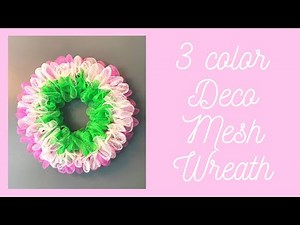 Dollar Tree Triple Bubble Spring Wreath DIY Budget Friendly