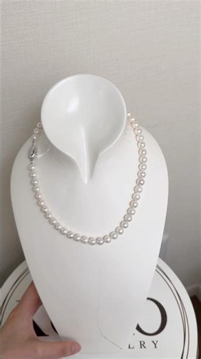 7.5mm White Akoya Pearl Beaded Necklace – KOKO PEARL JEWELRY